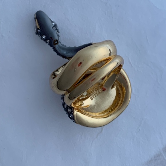 Alexis Bittar Vanitas Coiled Serpent Crystal Snake  Cocktail Ring - Picture 12 of 16